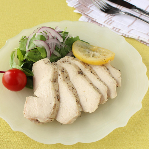 レンジで簡単　しっとりサラダレモンチキン