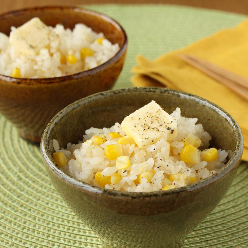 季節の味わい～バター風味のとうもろこしご飯