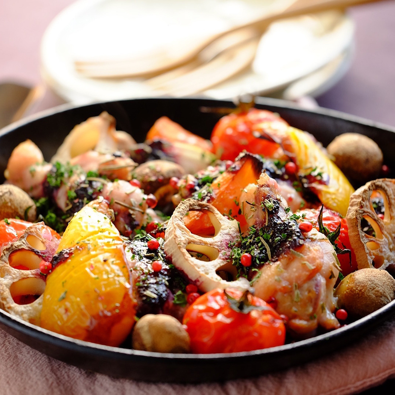 ズッキーニとトマトのひんやり漬け