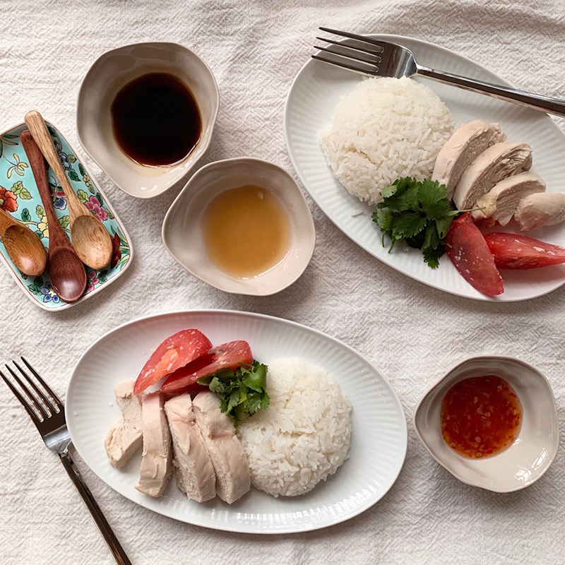 【炊飯器調理】鶏ムネのシンガポールチキンライスと、やみつき２種だれ