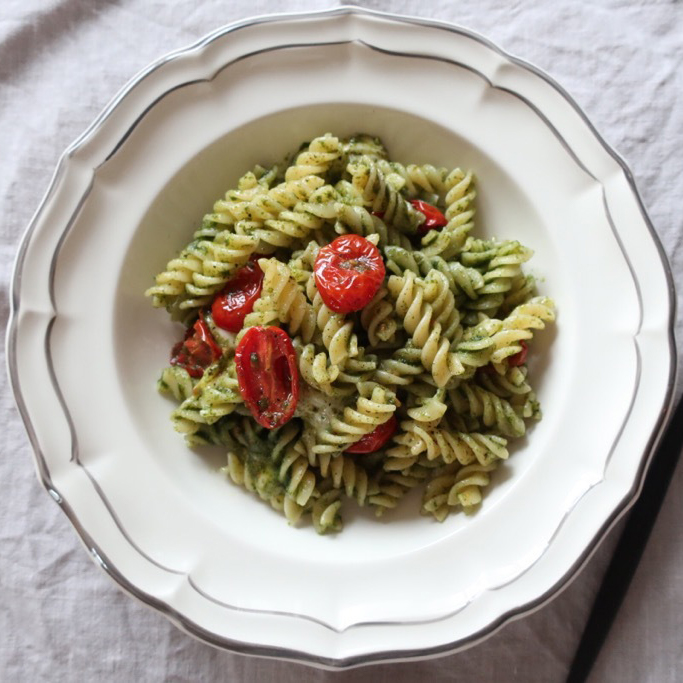 しそのジェノベーゼ風パスタ