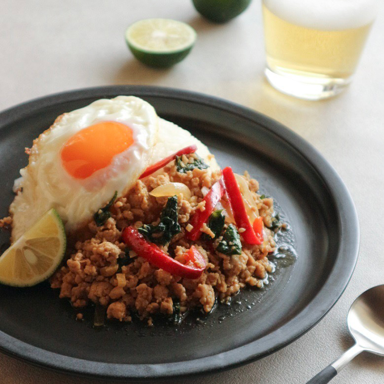 大葉で作るガパオ風ライス