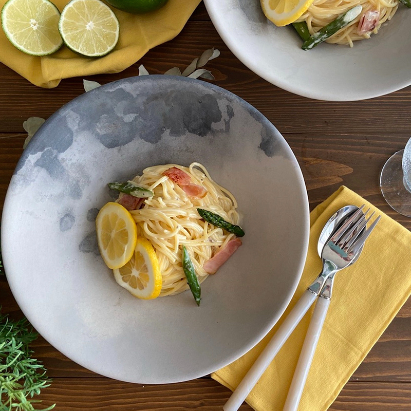 レモン果汁を丸ごと クリームパスタ