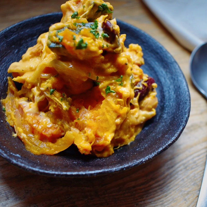 クロワッサンのサーモンカナッペ