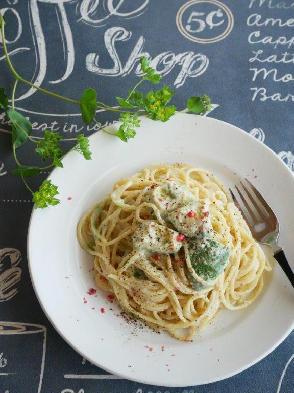 冷製シーザーアボガドパスタ