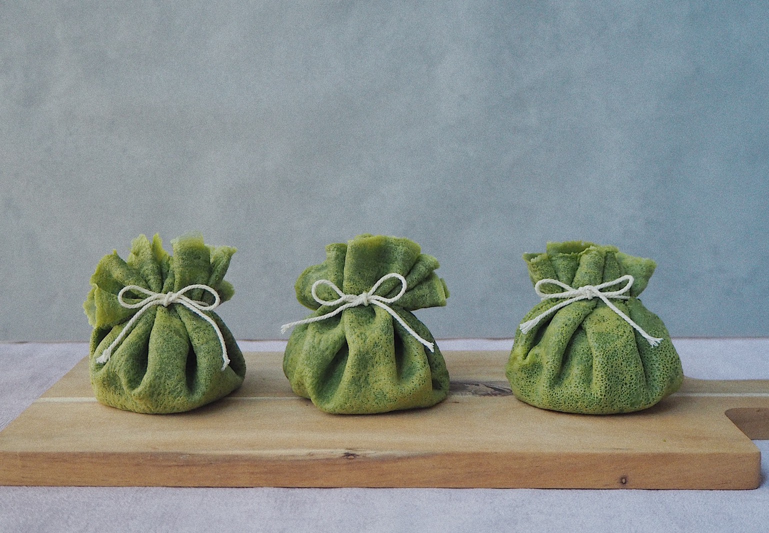 米粉の抹茶クレープ