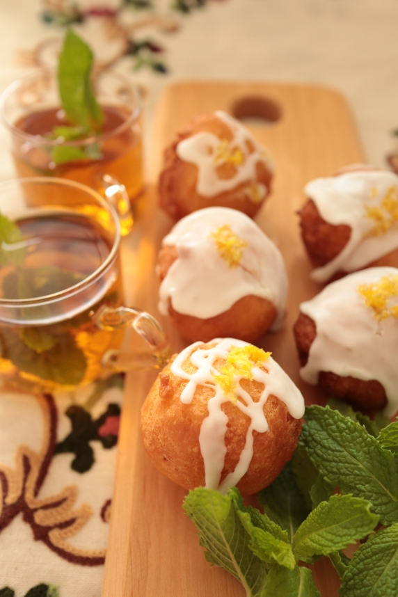 絹豆腐でサクふわ　レモンのドーナツ